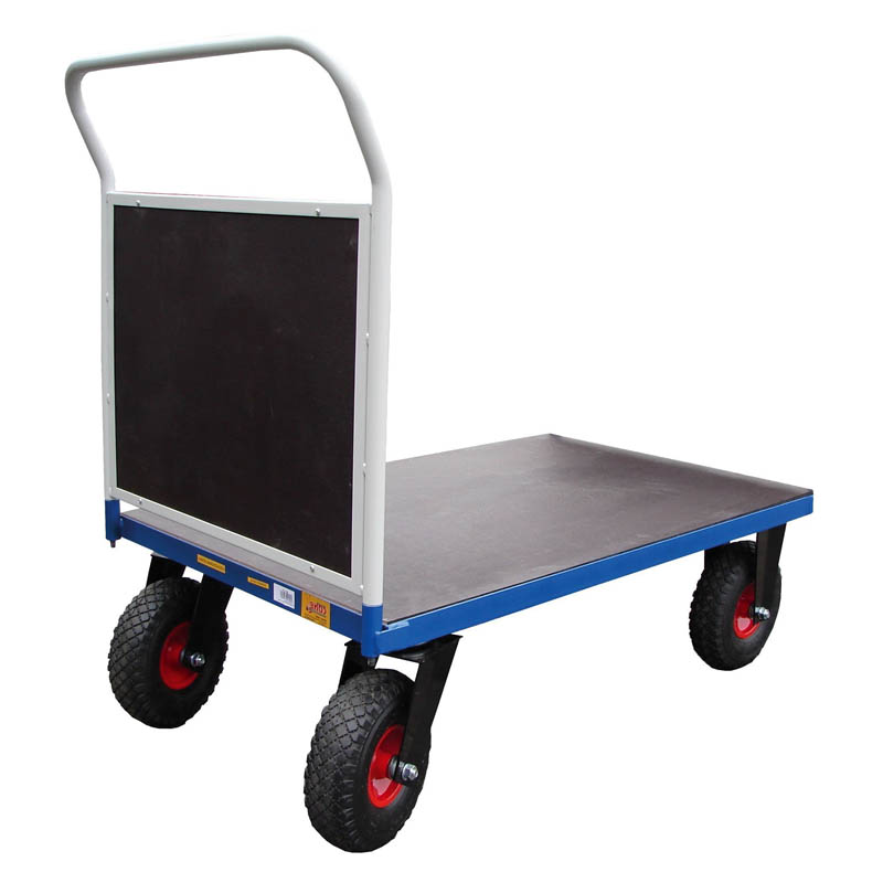 Platform Trolley with Pneumatic Wheels Liftmate Pallet Trucks