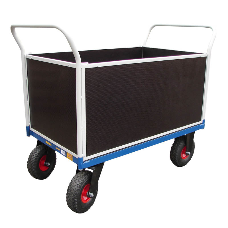 Platform Trolley with Pneumatic Wheels Liftmate Pallet Trucks