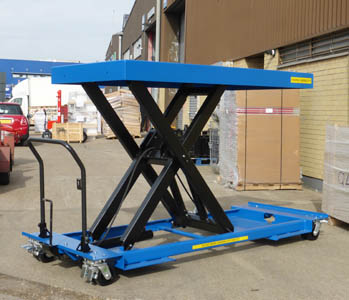 special mobile single scissor table 1000x2000