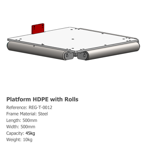 platform-with-hdpe-rolls-45kg-REG-T-0012-for-r55