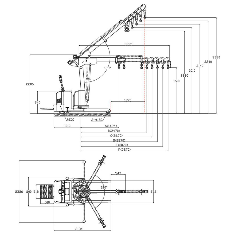 powered-crane-1000kg-capacity-drawing