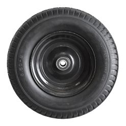 turntable-trailer-removable-sides-poly-puncture-proof-wheels-close-up