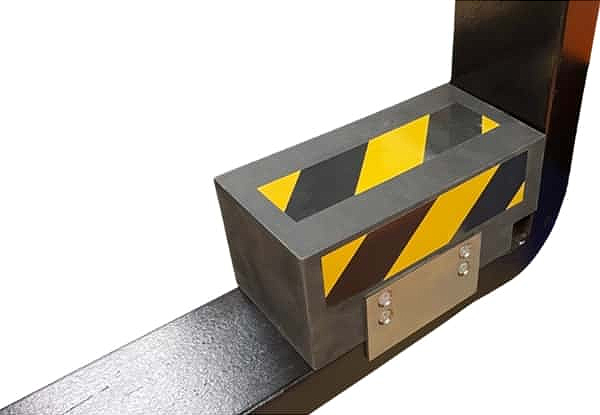 fork-mounted-magnetic-pallet-stop-absorber
