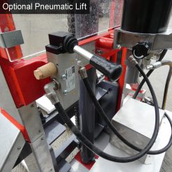 heavy-duty-atex-rated-manual-stacker-with-pneumatic-lift