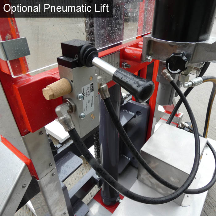 heavy-duty-atex-rated-manual-stacker-with-pneumatic-lift